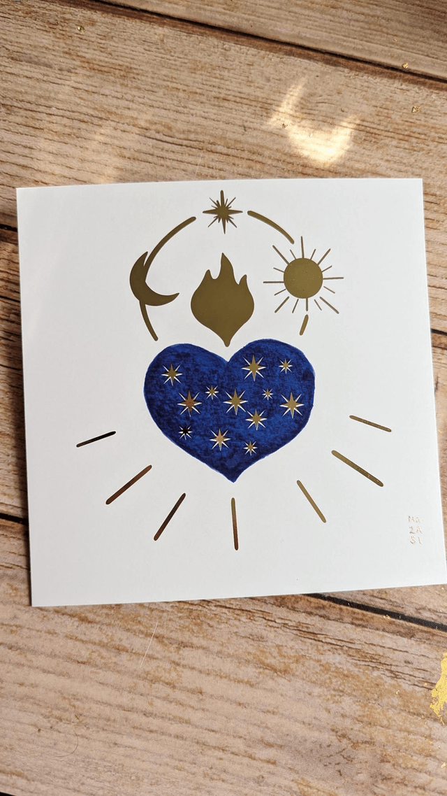 Carte ex-voto étoilé 