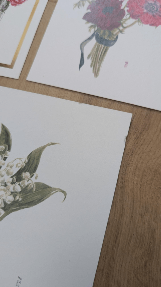 Lot n°8  5 cartes avec défauts 
