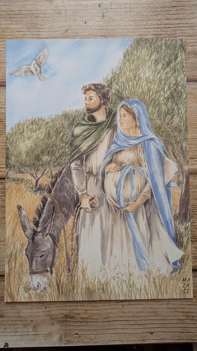 Reproduction A4 dernière halte avant Bethléem 