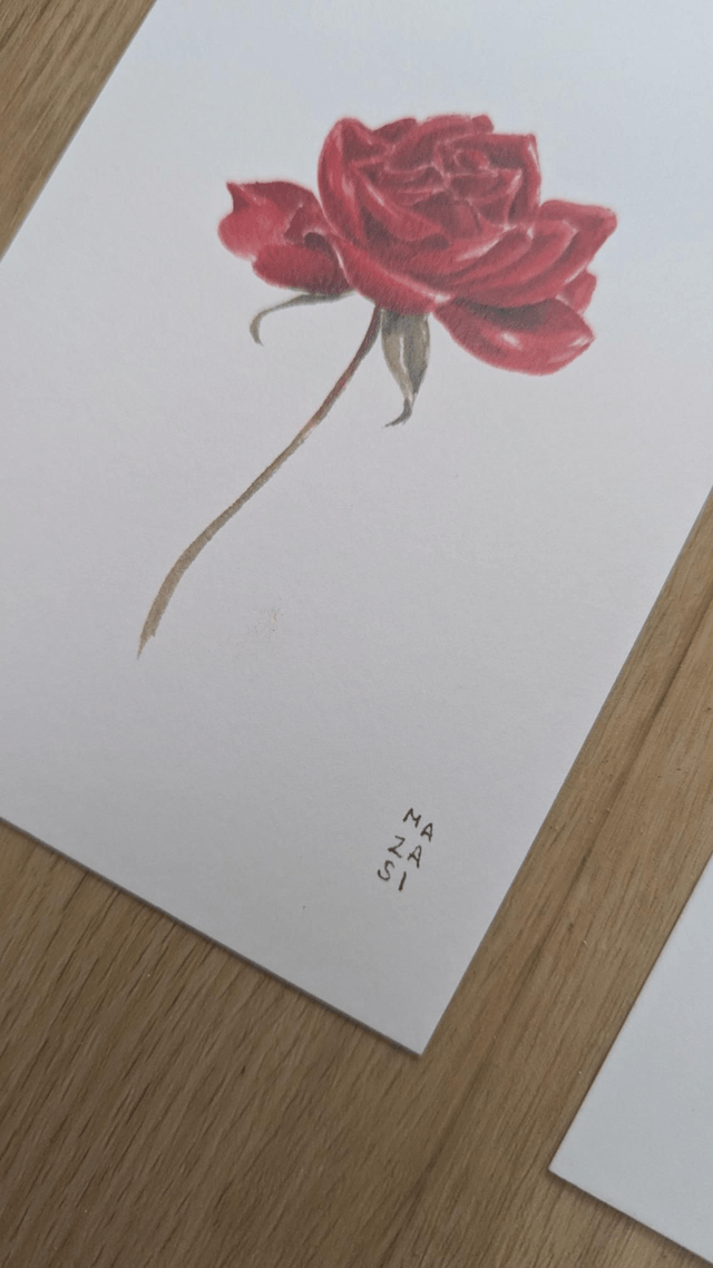 Lot n°1 de cartes avec défauts -fleurs