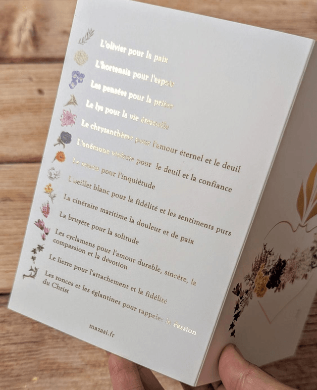 Carte double Deuil 