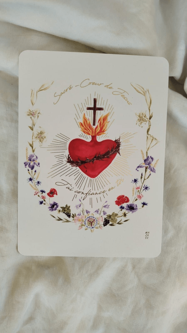 Reproduction 13x18 cm Sacré-Cœur 