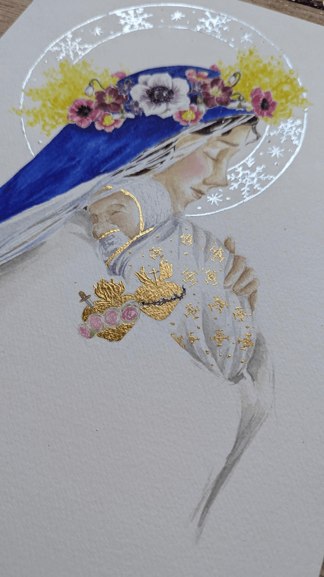 Vierge à l'Enfant d'hiver 
