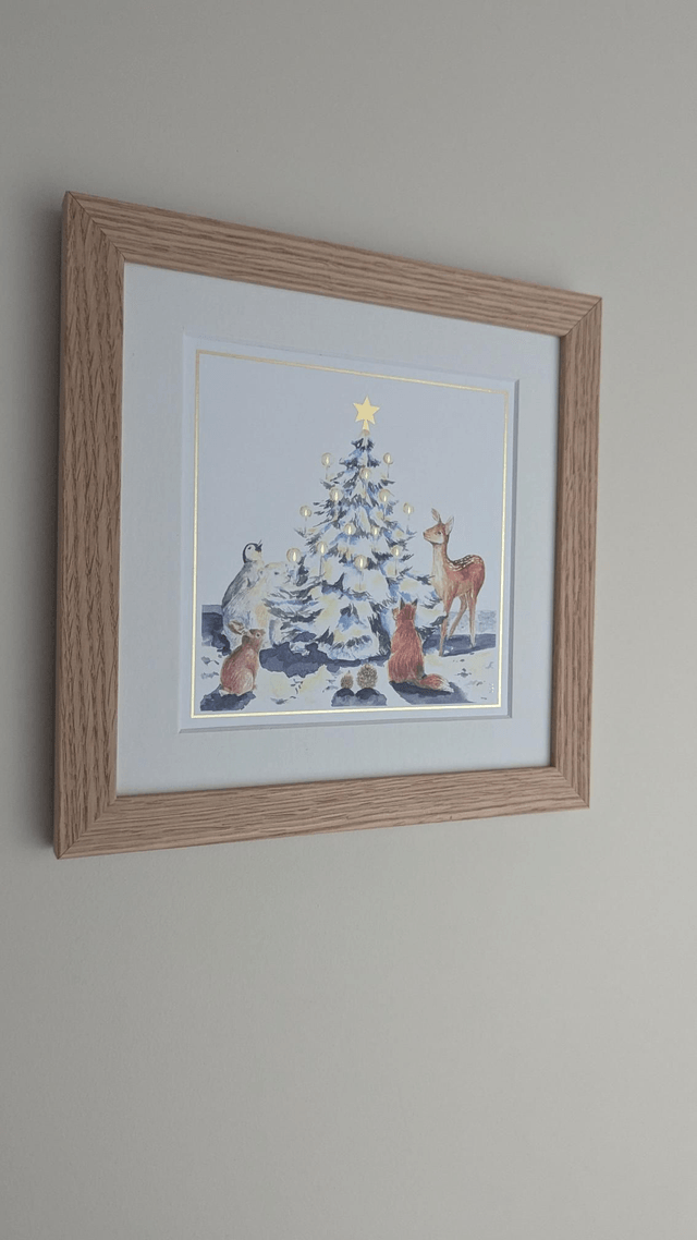 Carte Noël des animaux