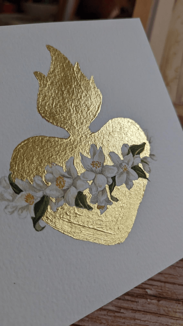 Ex-voto mariage couronne 