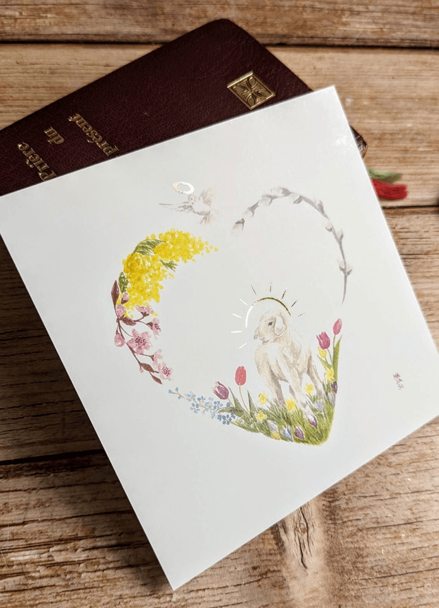 Carte Agneau Pascal 