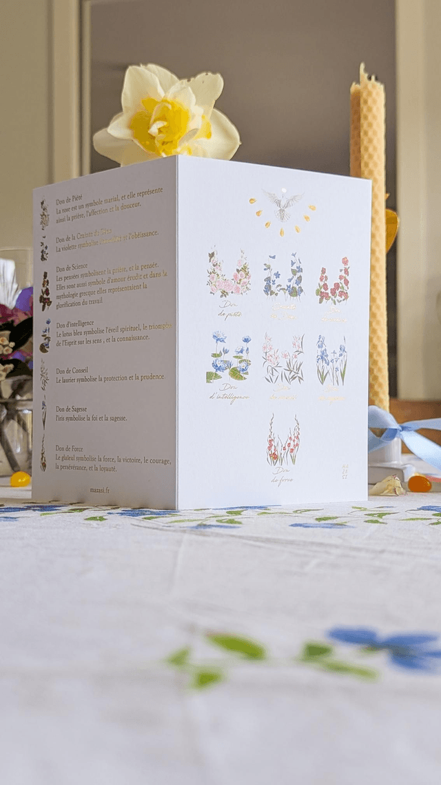 Carte double dons de l&#039;Esprit Saint
