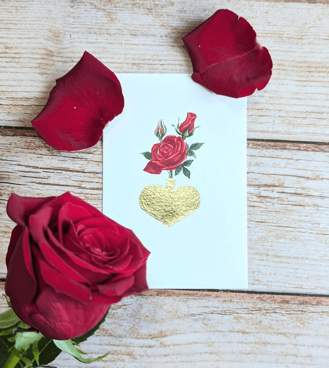 Cœur aux roses 