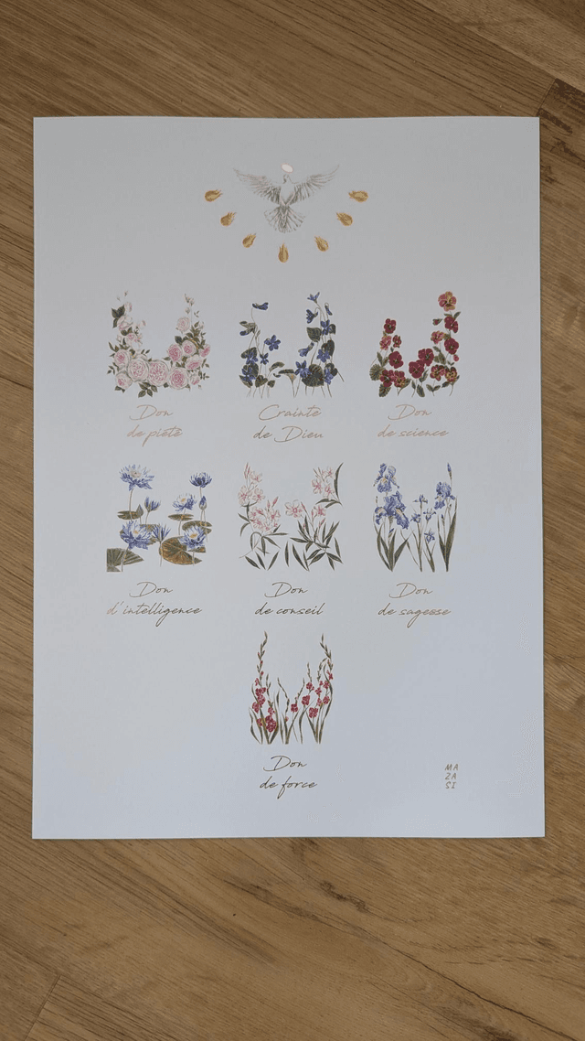 Affiche Herbier des 7 dons 