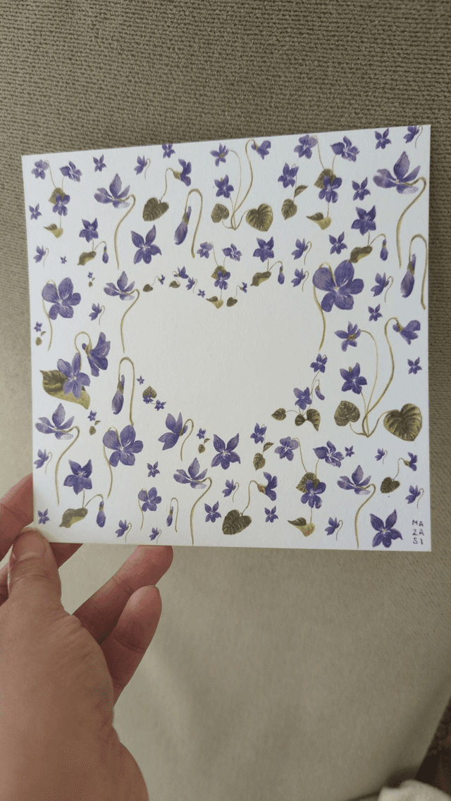 Carte Violettes 